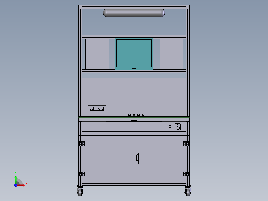 G518 工作台架前视图