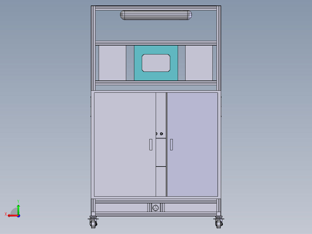 G518 工作台架后视图