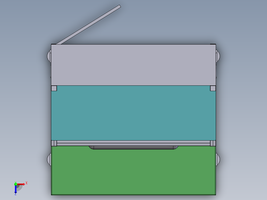 G518 工作台架俯视图