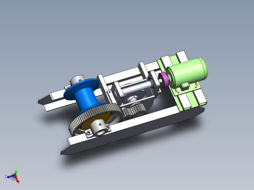 建筑卷扬机传动机构的设计
