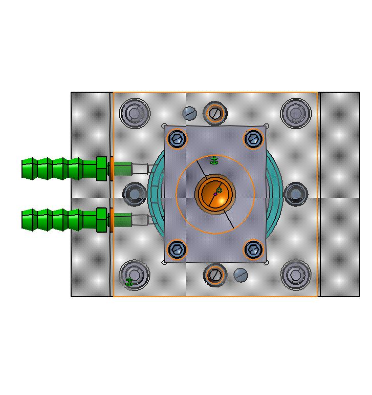 组合反射框注射模总图