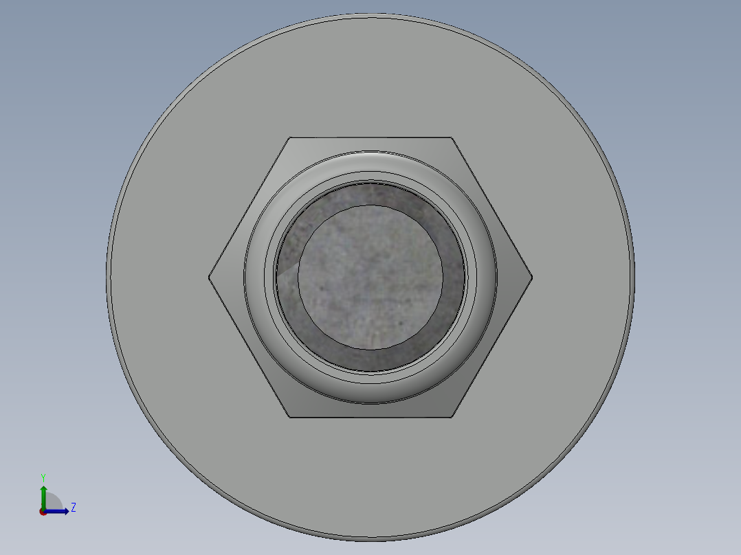 紧固件-0.6250 All-Thread左视图
