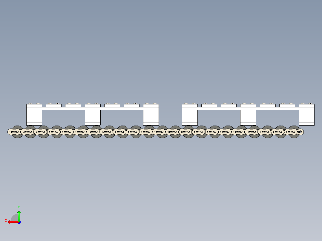 托盘输送链--stp后视图