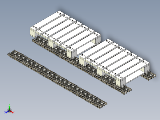 托盘输送链--stp正等轴测缩略图