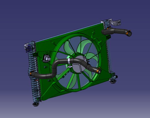 汽车冷却风扇模型三维图纸缩略图
