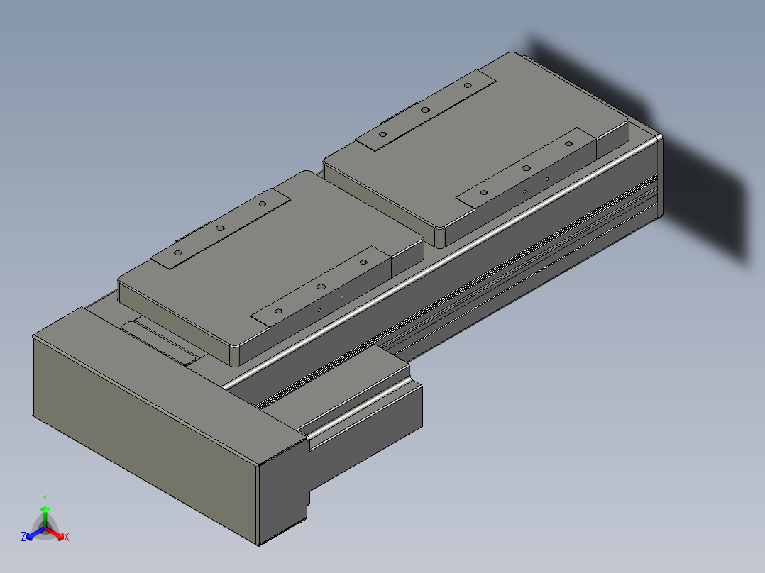 直线模组LHC14-S150-L设计图纸主视图
