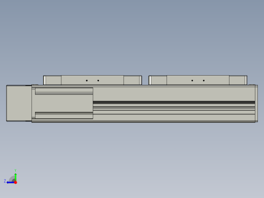直线模组LHC14-S150-L设计图纸右视缩略图