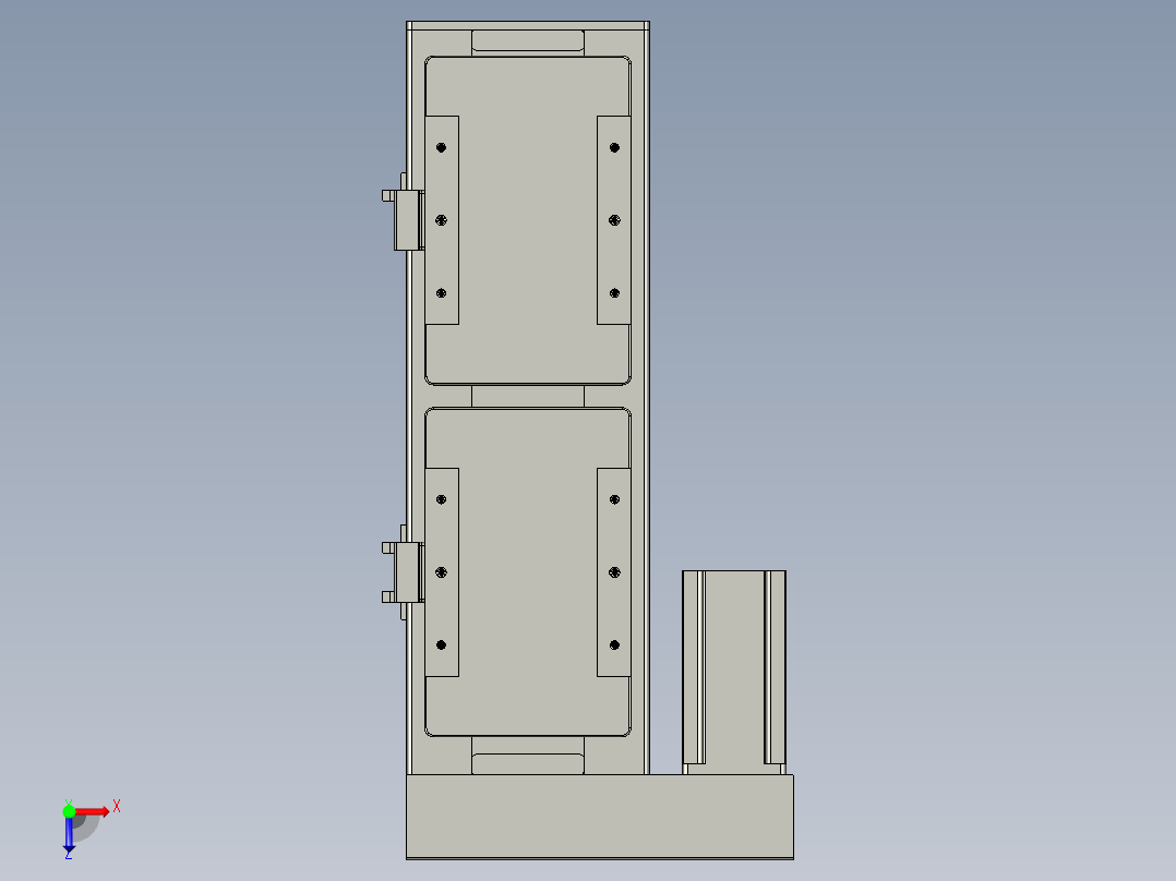 直线模组LHC14-S150-L设计图纸俯视图