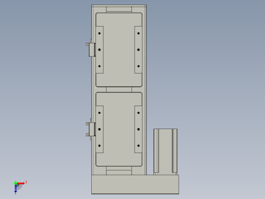 直线模组LHC14-S150-L设计图纸俯视缩略图