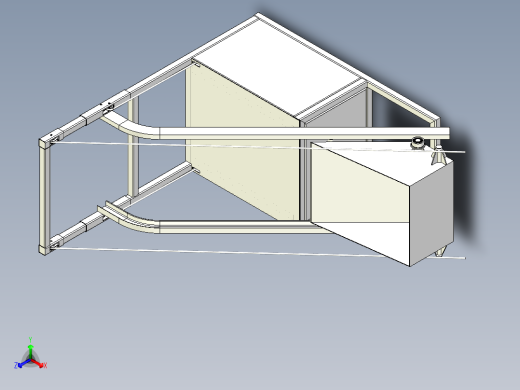 FDTSJ-00 翻斗提升机三维模型