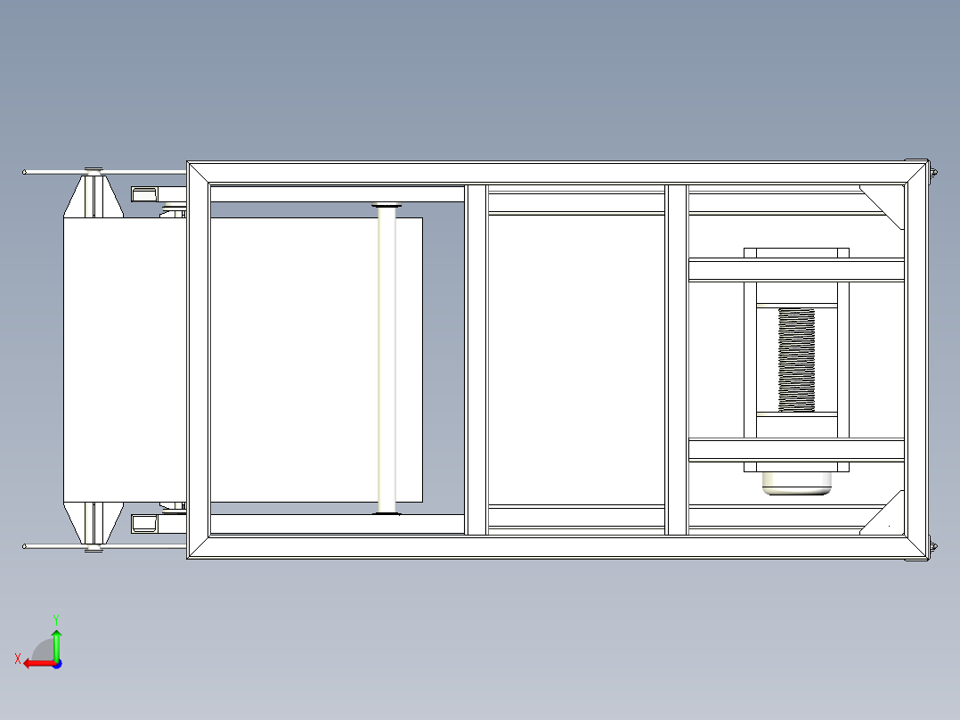 FDTSJ-00 翻斗提升机三维模型后视图