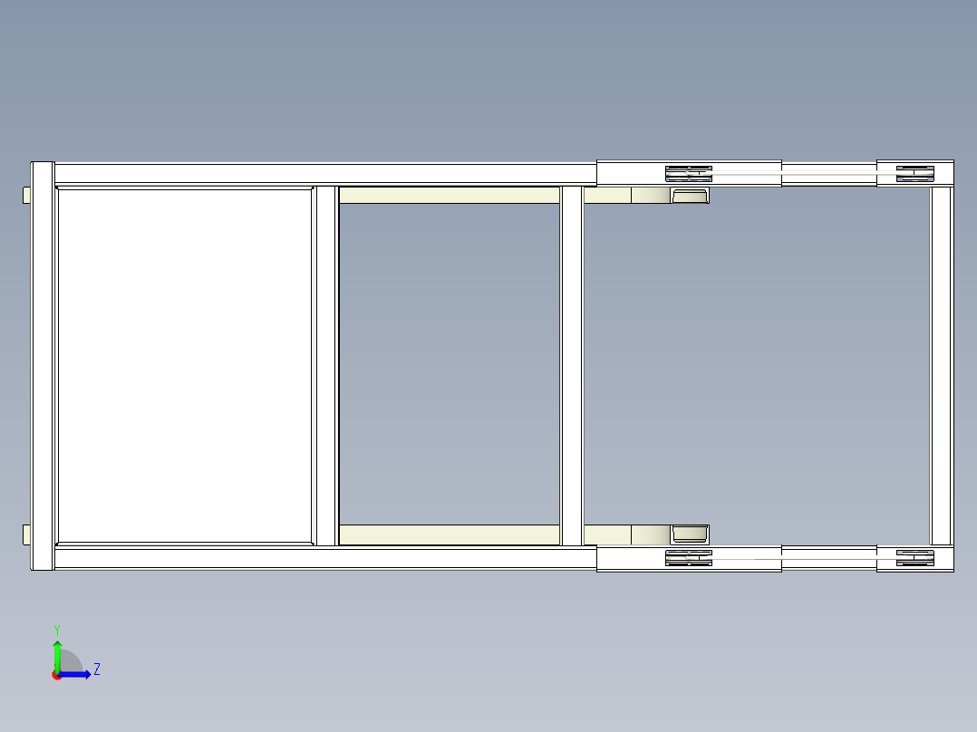 FDTSJ-00 翻斗提升机三维模型左视图