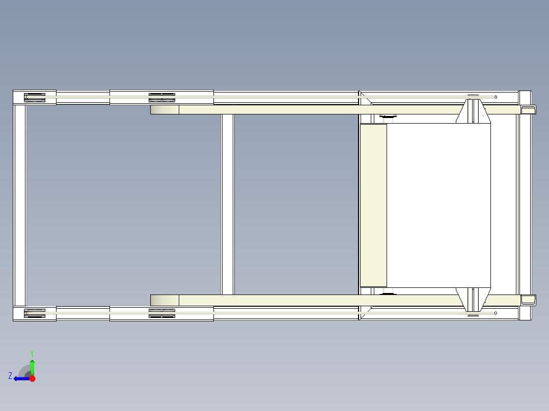 FDTSJ-00 翻斗提升机三维模型右视图