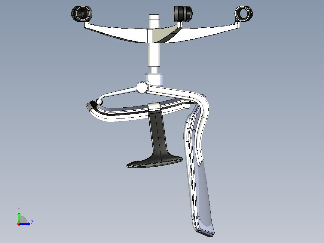 办公室椅子左视图