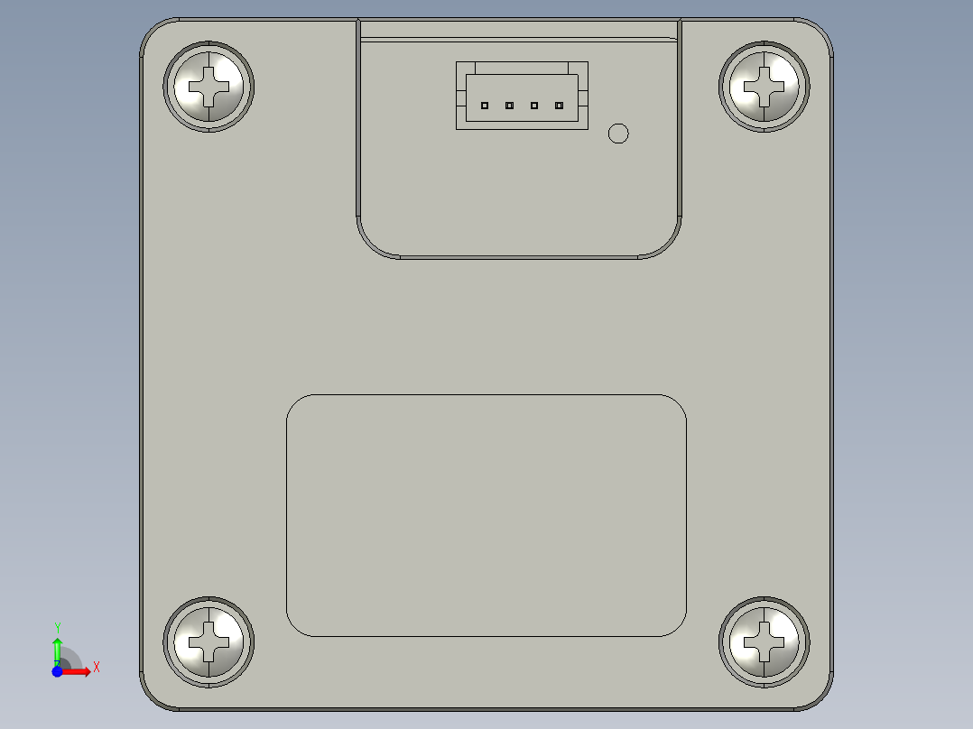 大恒相机镜头Daheng_VEN-161-61U3M_C_3D_Drawing多系列图纸前视图