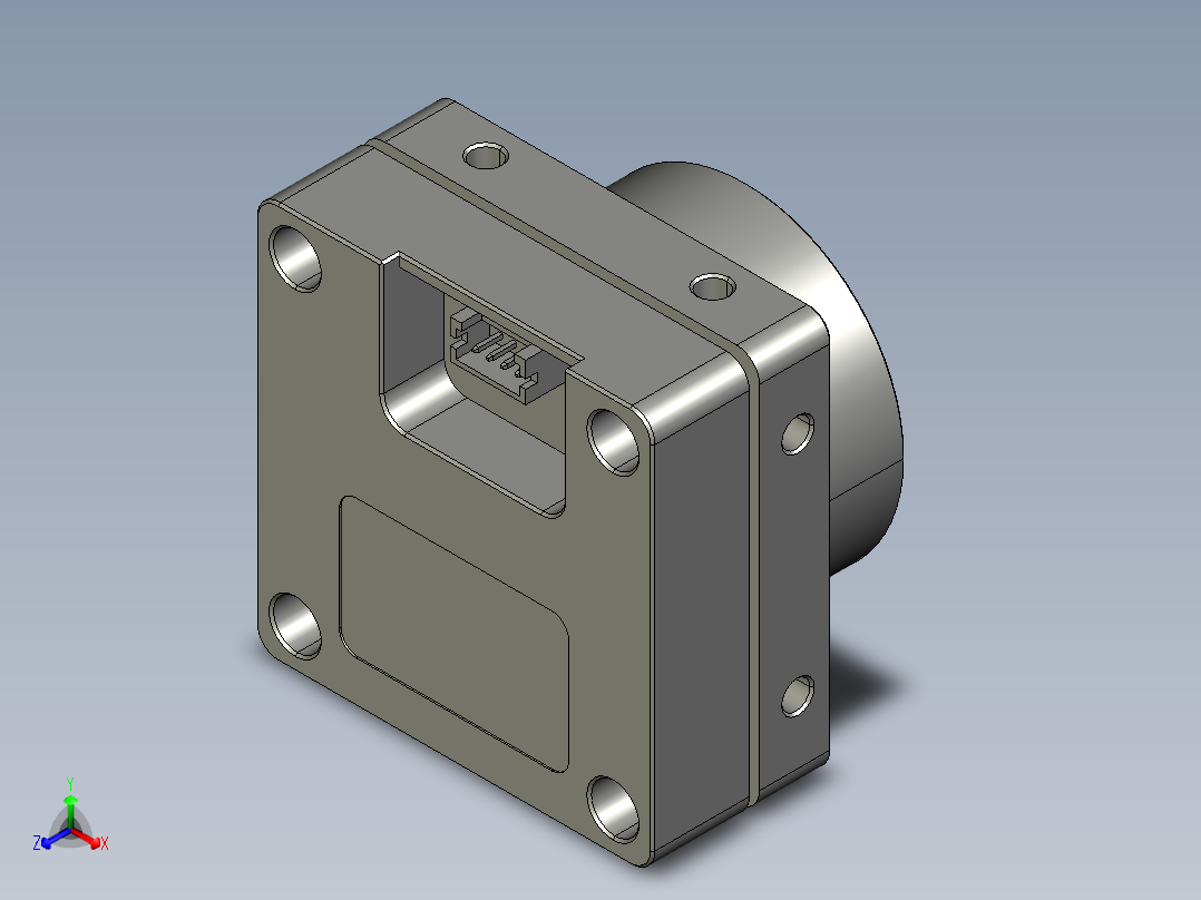 大恒相机镜头Daheng_VEN-161-61U3M_C_3D_Drawing多系列图纸正等轴测图