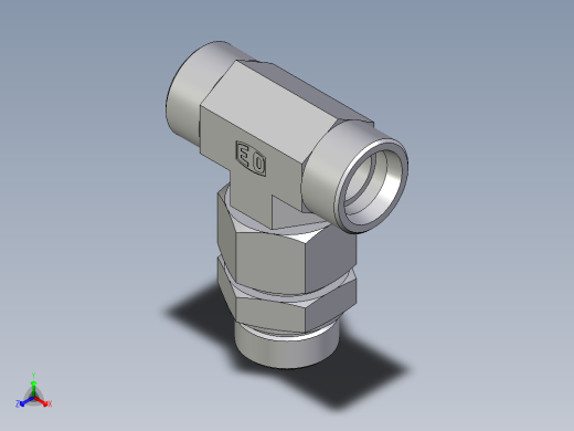 卡套式工业通用硬管接头EO_Assembled_adjustable_standpipe_branch_tee_EVT30SMOMD71