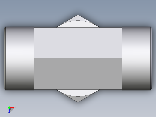 卡套式工业通用硬管接头EO_Assembled_adjustable_standpipe_branch_tee_EVT30SMOMD71俯视缩略图
