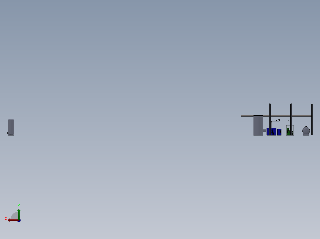 涡轮压缩机组--sw后视图