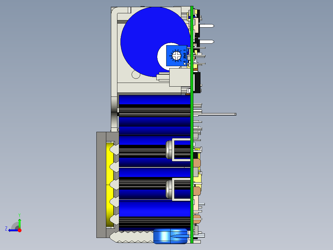 明纬LOP系列基板型开关电源合集右视图