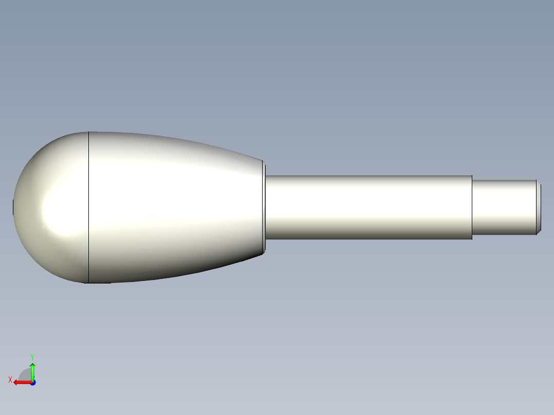把手BL.368-3D多系列多零件图纸模型后视图