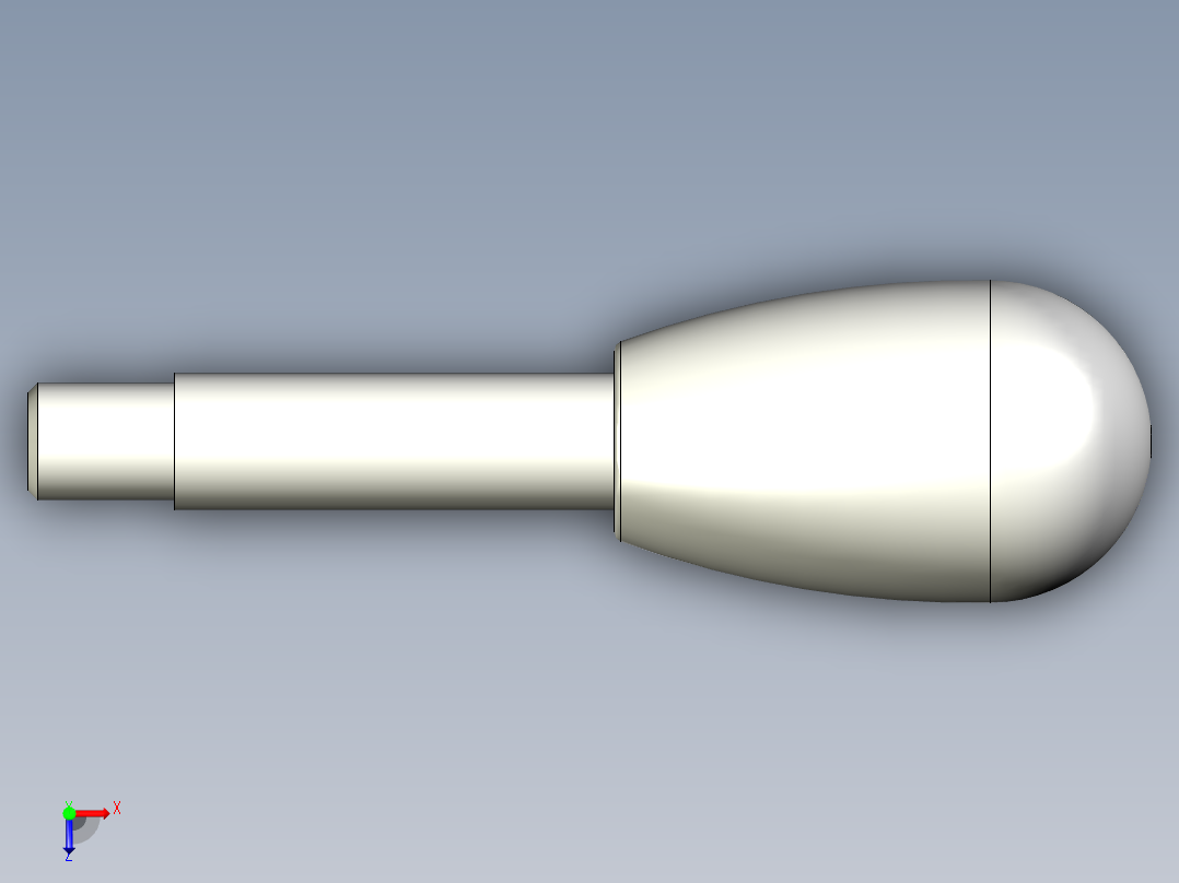 把手BL.368-3D多系列多零件图纸模型俯视图