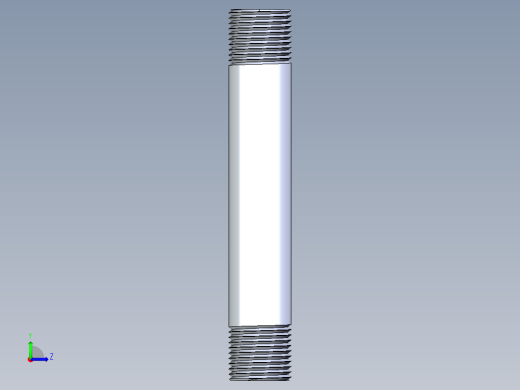 CPVC管件33-Sch80_Nipple_MPTxMPT_9861-083_0.5in x 5in左视缩略图