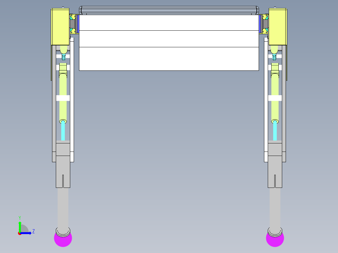 四足机械狗的腿左视图