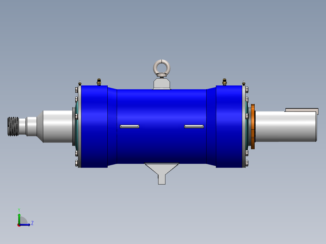 渣浆泵轴承座左视图