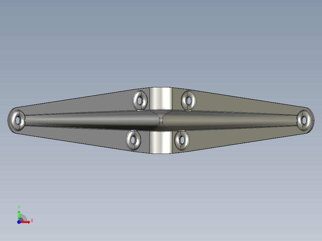金属板搁板托架前视图