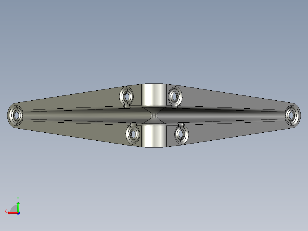金属板搁板托架后视图