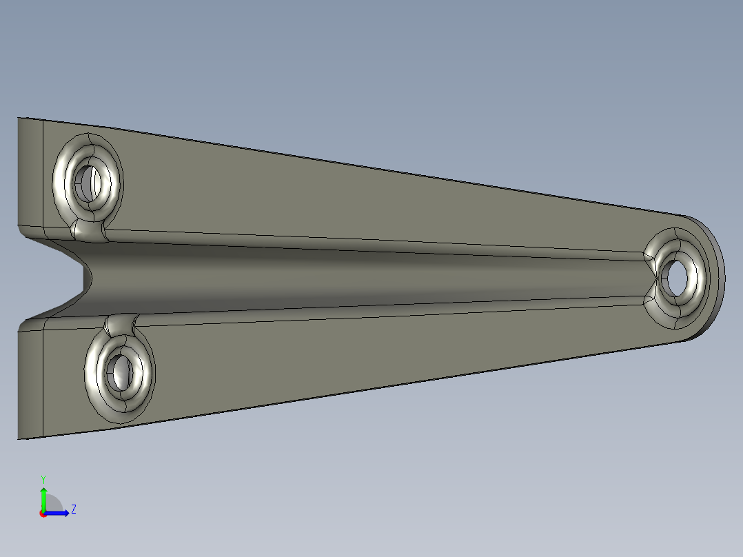 金属板搁板托架左视图