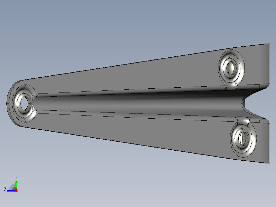 金属板搁板托架右视图