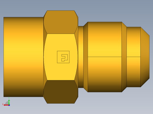 扩口式工业通用硬管接头Female Connector 46F-10-8后视缩略图