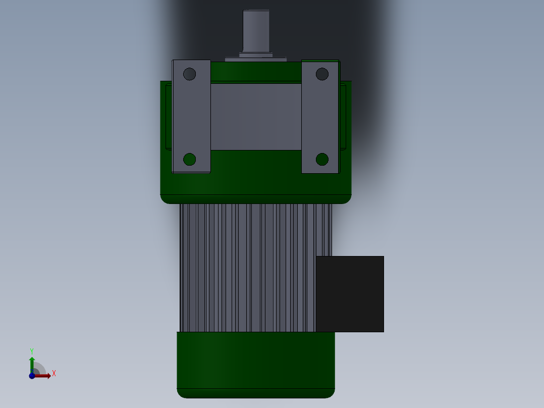 晟邦750W（50速比）卧式减速机_ppNN前视图