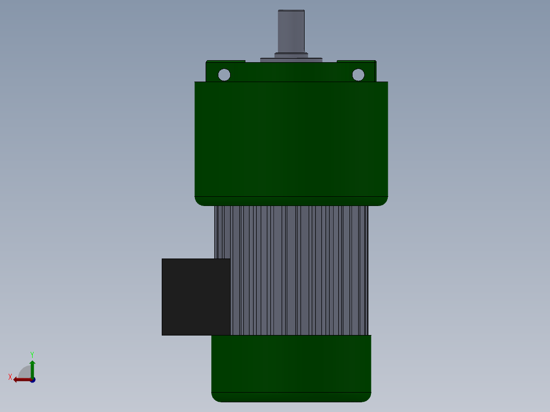 晟邦750W（50速比）卧式减速机_ppNN后视图
