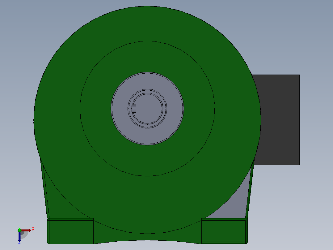 晟邦750W（50速比）卧式减速机_ppNN俯视图