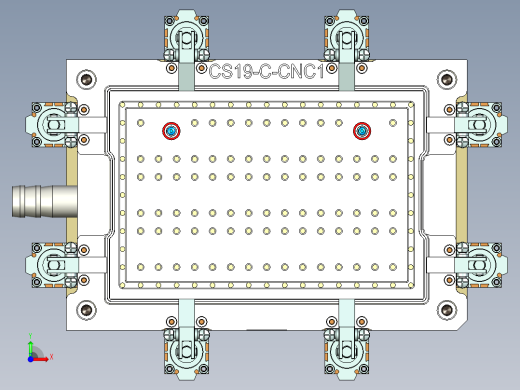 CS19-C-CNC1-180925笔记本CNC工装夹具三维模型前视缩略图