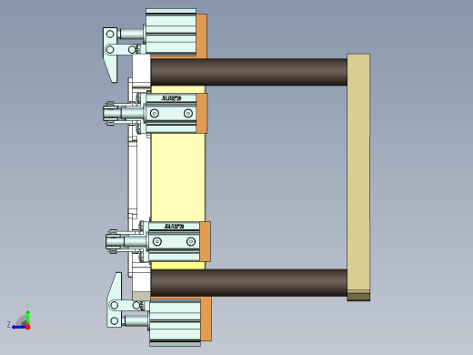 CS19-C-CNC1-180925笔记本CNC工装夹具三维模型右视缩略图
