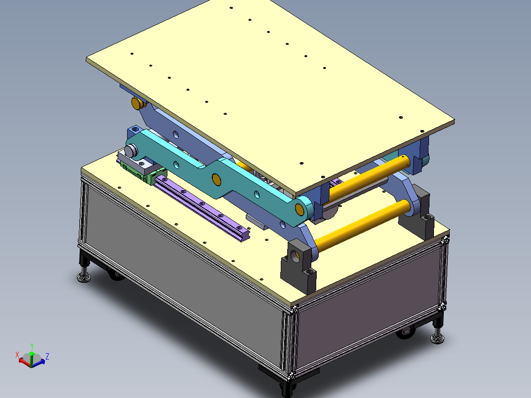 剪叉式升降平台设计sw20可编辑
