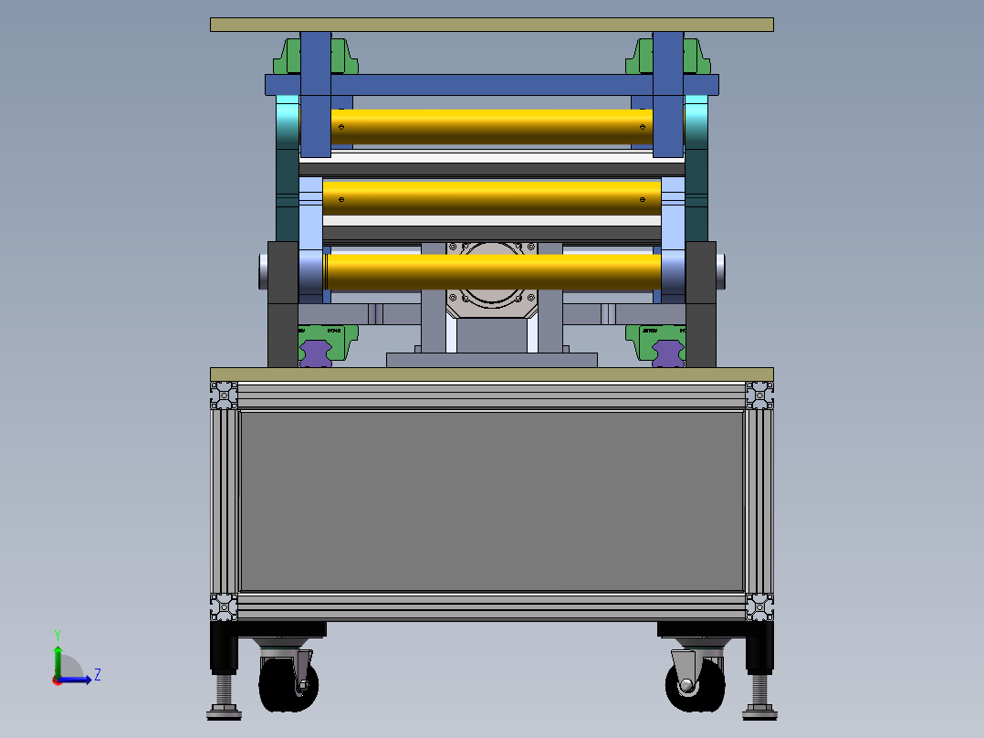 剪叉式升降平台设计sw20可编辑左视图