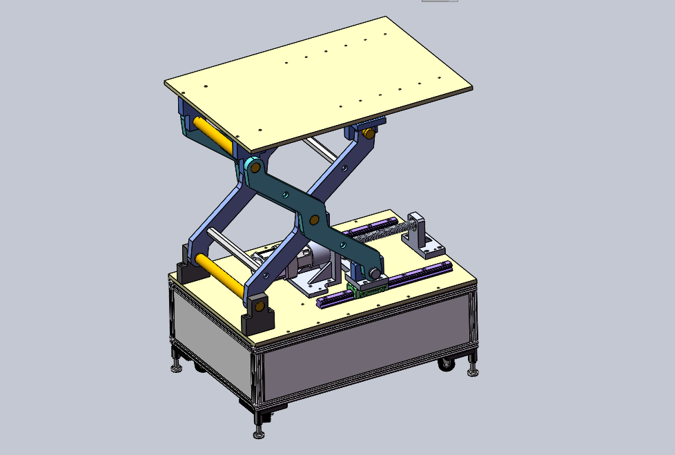 剪叉式升降平台设计sw20可编辑