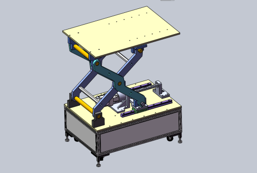 剪叉式升降平台设计sw20可编辑缩略图