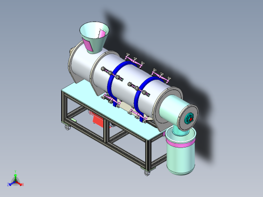 防静电电离鼓风机step