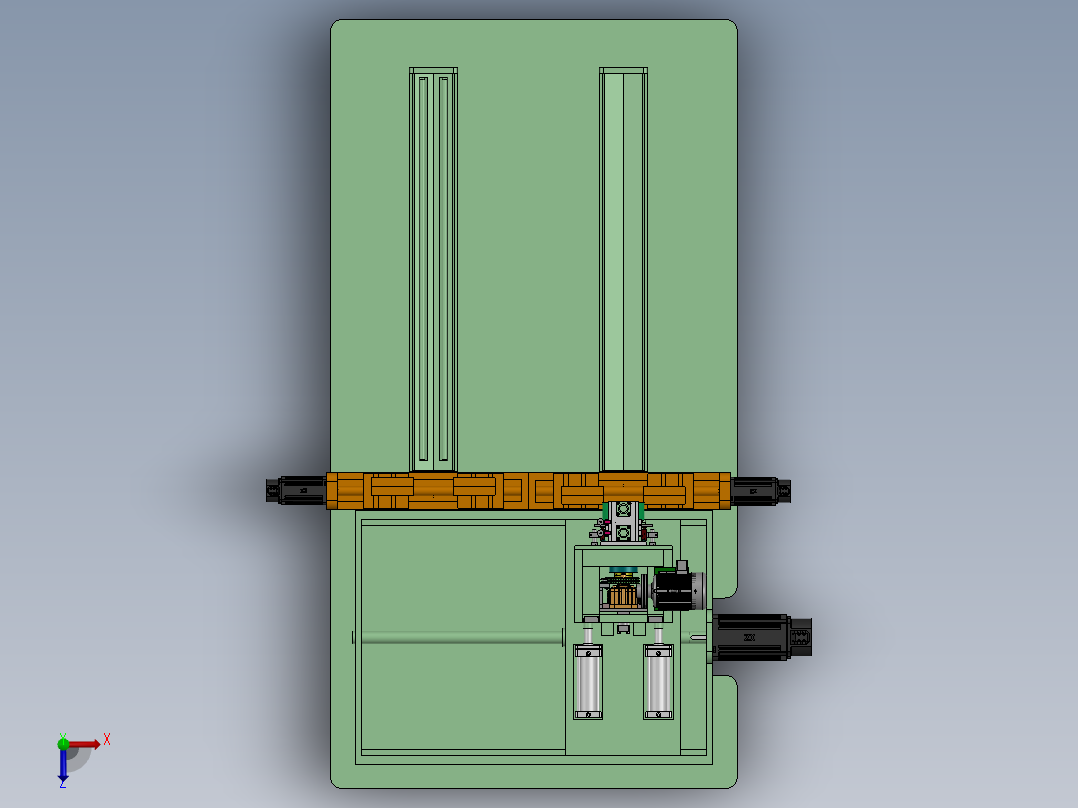管口撑径处理器sw18可编辑俯视图