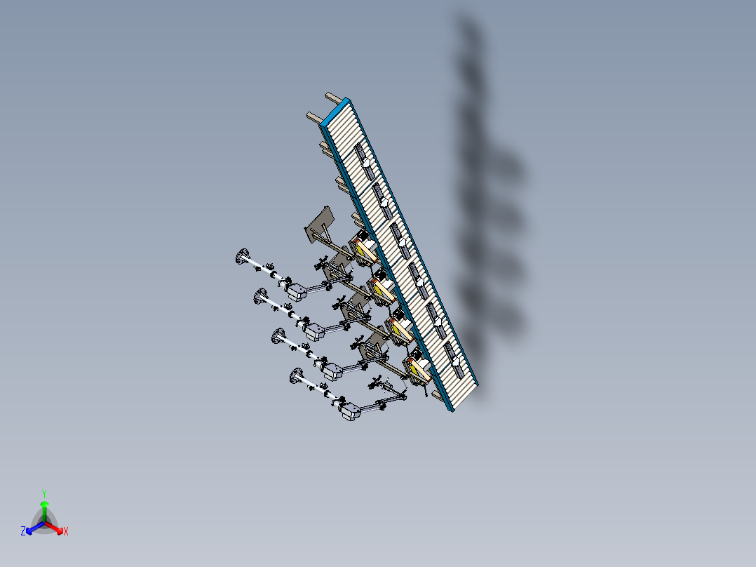 砂带磨光机设备与机械臂组合模拟