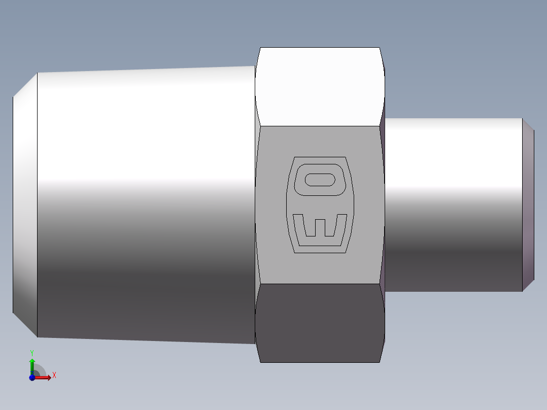 美制锥螺纹、1DN-14-08前视图
