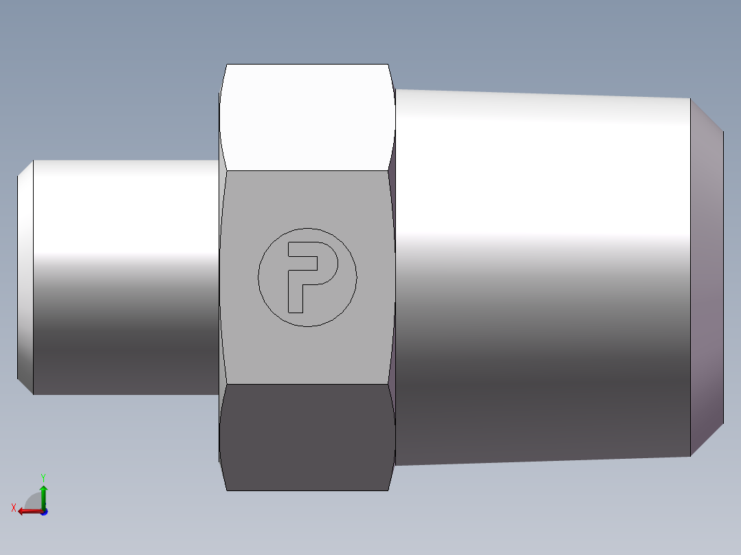 美制锥螺纹、1DN-14-08后视图