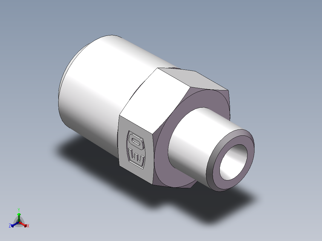 美制锥螺纹、1DN-14-08正等轴测图