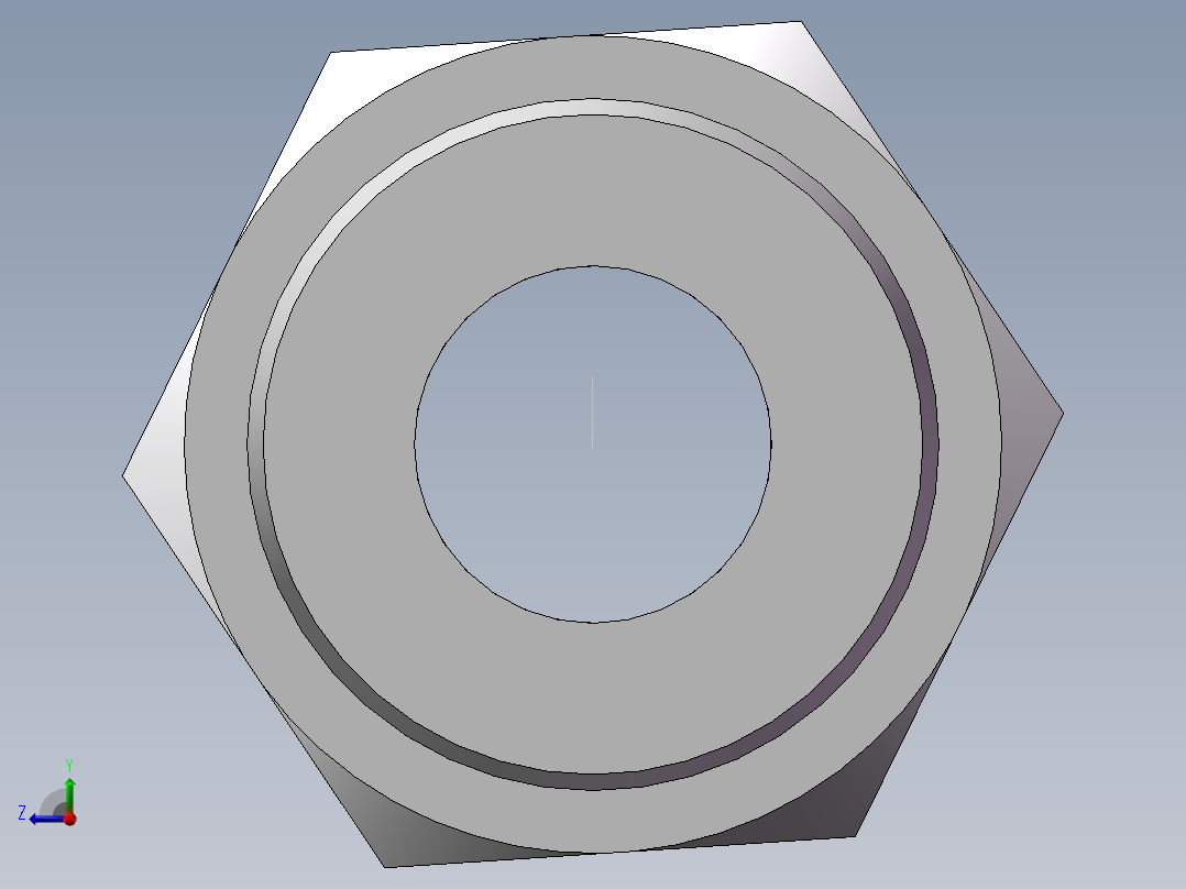 英制锥管螺纹直接头、1CT-26-12SP右视图